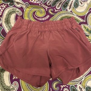 Pink lululemon shorts